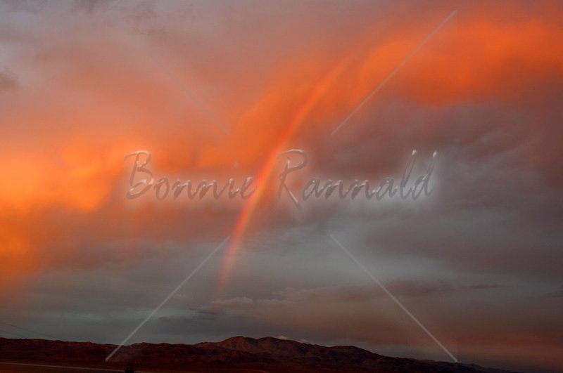 Red Rainbow at Walker Lake, NV - Click Image to Close