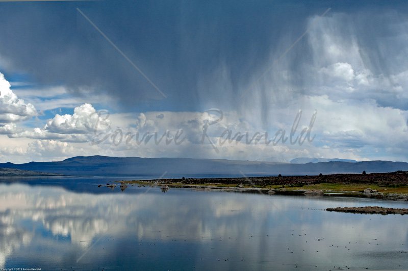 Microburst, Mono Lake - Click Image to Close